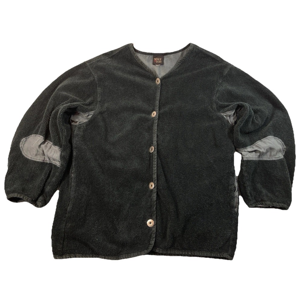 Mike & Tod‎ Women's Cotton Cardigan Jacket Silk Lined Made in USA Green